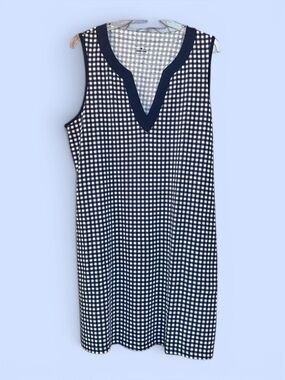 Draper James ♥️ Lands End Sundress Beach Coverup Sz L Blue White‎ Gingham